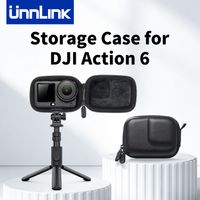 bolsa portatil unnlink mini para dji osmo action 6 estuche de transporte impermeable con gancho