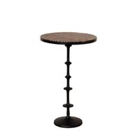 mesa auxiliar de metal negro