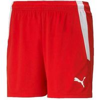 puma short shorts teamliga rouge para mujer