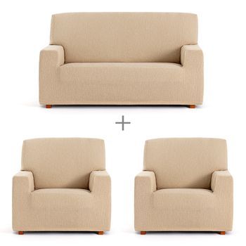 Fundas De Sofa Mod/7 Elastica Troya 3-1-1 Pl. C/1