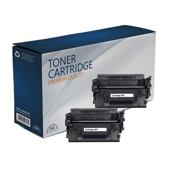 Compatible Twin Pack Canon 057 (3009C002) Black Standard Capacity Toner Cartridges (2 Pack)