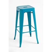 pack 4 taburetes torix altos 76 cm de acero reforzado 763030 cm - verde azulado