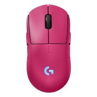 raton logitech inalambrico 32000 dpi rgb lightforce ambidiestro carga inalambrica magenta