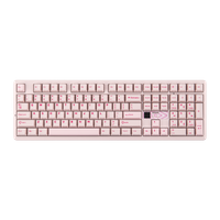 teclado mecanico inalambrico epomaker x aula f108 pro v2 100 ansi us layout tri-mode creamy gasket con pantalla pixel y 10000mah
