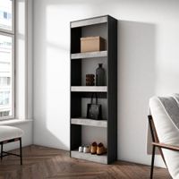 libreria efecto madera cemento 60x186x25cm