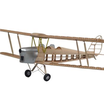 Kit de avión micro RC de madera balsa DH.82 Tiger Moth 1/12 con envergadura de 750 mm de Tony Ray