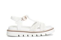 sandalias t con trenzado white
