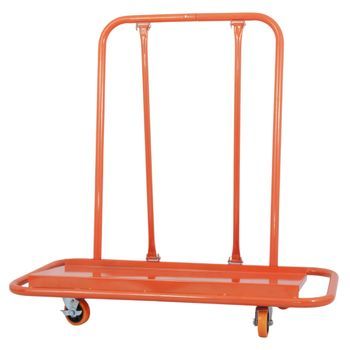 Carro Para Placas - Transporte De Paneles - Acero - Naranja (116x57x114cm)
