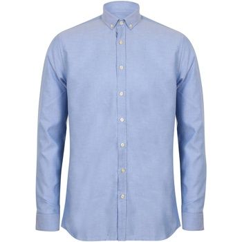 Henbury Camisa manga larga HB512 para hombre