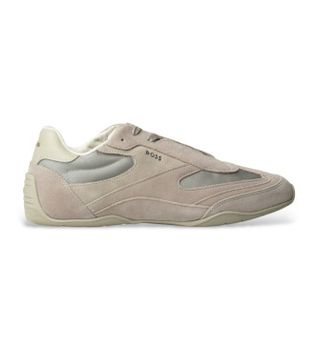 BOSS para hombre. 50557884 Zapatillas de Piel Jaylen beige (43), Plano, Cordones, Casual