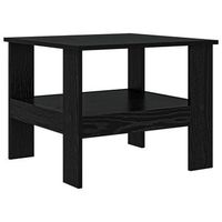 mesa de cafe  mesa de centro roble negro 57 x 55 x 45 cm madera de ingenieria