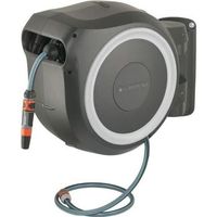 enrollador de manguera automatico de pared rollup m  l 25 m gardena