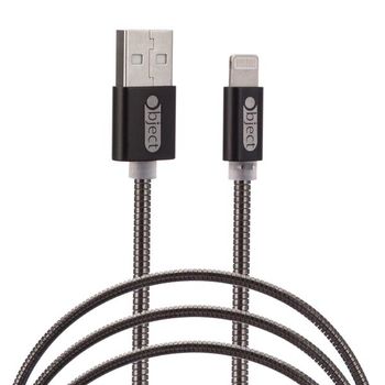 Metallic Iphone Lightning Cable Black