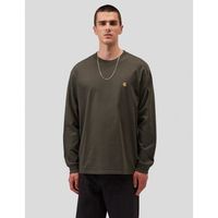 carhartt camiseta manga larga camiseta chase ls tee shungite para hombre