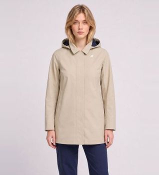 K-way para mujer. K2148BW Chaqueta Mathy Bonded beige (M), Casual, Nylon
