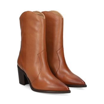 Unisa Botines Con Tacón Mujer - Marrón Talla 39