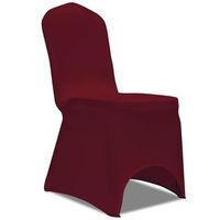 funda elastica para sillas 50 piezas burdeos vidaxl