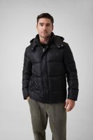 chaqueta acolchada con monograma