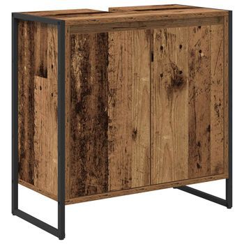 Gabinete De Baño Madera Vieja 60 X 30 X 60 Cm Vidaxl