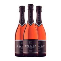 colet gran cuvee rose extra brut penedes reserva 75 cl 12 vol pack de 3 unidades