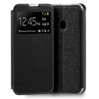 cool funda flip cover liso negra para samsung galaxy m21