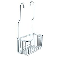 portasapone en rejilla gris de acero y laton para grifos colgante resistente