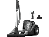 aspirador sin bolsa - rowenta compact power xxl ro4b25 900w 25 l filtracion ciclonica 3 niveles radio accion 88 m 75 dba negro