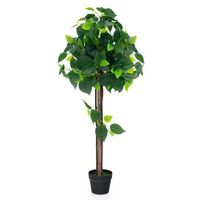 arbol de hortensias artificial en maceta con tronco de madera autentica arbol de seda artificial decorativo