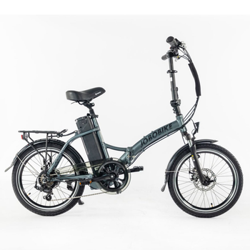 Bicicleta Eléctrica Urbana Ligera Jobobike Sam, Plegable, 36v 13ah 486wh, Gris