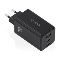 aisens cargador gan 100w 2x usb c pd3 0 qc4 0 qc5 0 1x usb a qc3 0 negro