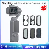 kit de filtros divididos smallrig para dji osmo pocket 4p con nd16  nd64  nd256  cpl  base de filtro de difusion negra 14 -6658