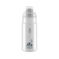 bidon elite jet green plus transparentelogo gris 550 ml  elite   de ciclismo para bicicleta