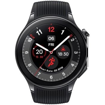 OnePlus Watch 2 Black Steel Reloj Smartwatch Amoled 140-210mm Acero Negro