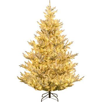 Arbol De Navidad Nevado Con Luces Costway (1470 Puntas - 210cm)