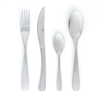Set 24 Cubiertos Inox  Amefa Danube - Acero No Apto Microondas