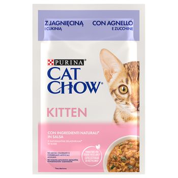Cat Chow 52 x 85 g - Pack Ahorro - Kitten cordero y calabacín