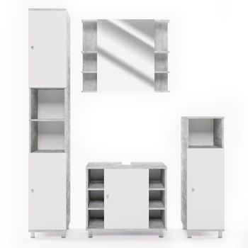 Conjunto De Muebles De Baño Fynn 4 Piezas Vicco