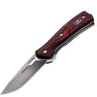buck knives ste-0341rws cuchillo de caza vantage avid con hoja de acero inoxidable 420hc de 65cm con mango frn de madera estabilizada clip de bolsillo de acero inox