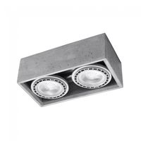 plafon de techo quatro cemento 2 luces