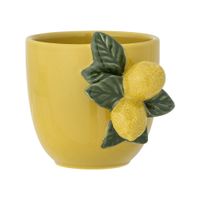 taza de gres amarillo h10