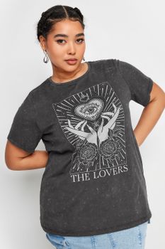 Yours Camiseta Gris Tarot 