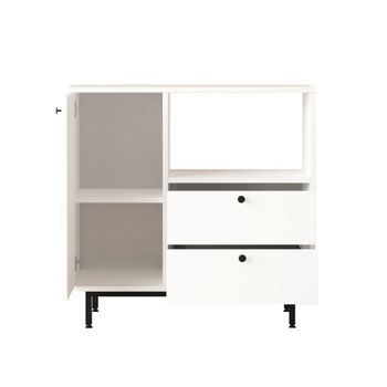 Mueble Estación De Café   2 Cajones Y 1 Puerta Blanco
