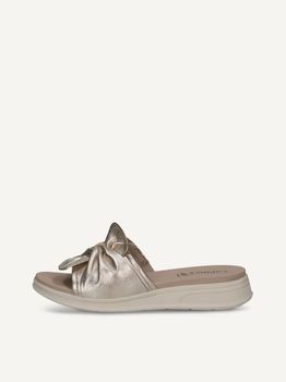CAPRICE Mule, metallic, made of Leather without heel, Size 41