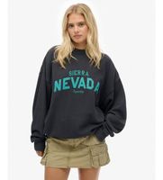 superdry para mujer w2012408a sudadera outdoor location negro l casual algodon