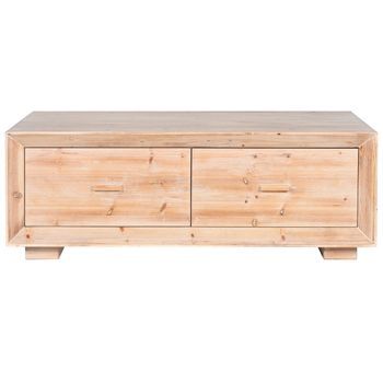 Mesa Centro Abeto Mdf 130x70x46 40,00 Natural