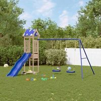 parque infantil  area de juegos de exterior de madera maciza de pino cfw782774