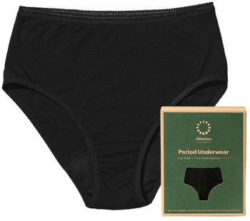 AllMatters Braga Menstrual Cintura Alta Flujo Abundante Talla S