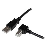 cable usb 20 para impresora startechcom 1m conector a macho y b macho en angulo derecho