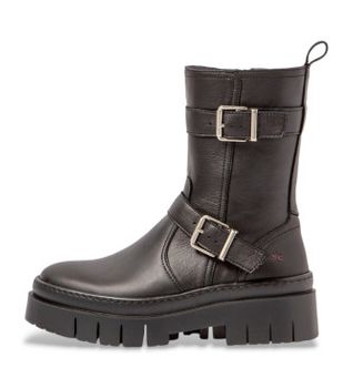 Art para mujer. 119581101003_001 Botines de piel 1958 negro (42), Plano, 3 a 5cm, Cremallera, Casual