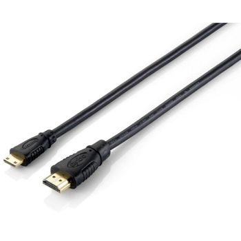 Cable HDMI 1.4 a Mini HDMI EQUIP 2 m 4K/30 Hz Negro